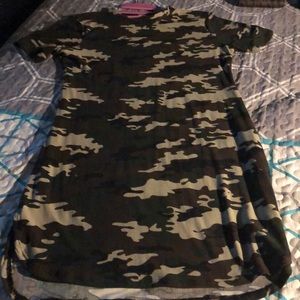 Camouflage mini dress